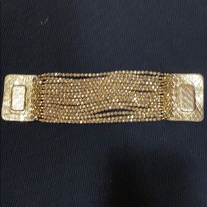 Gold beaded bracelet